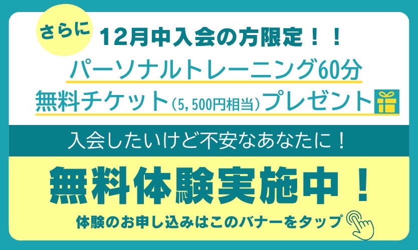 12月中入会の方限定
